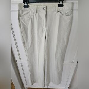 Lululemon SIZE 30 City Sleek 5 pocket wide leg pants Natural Ivory